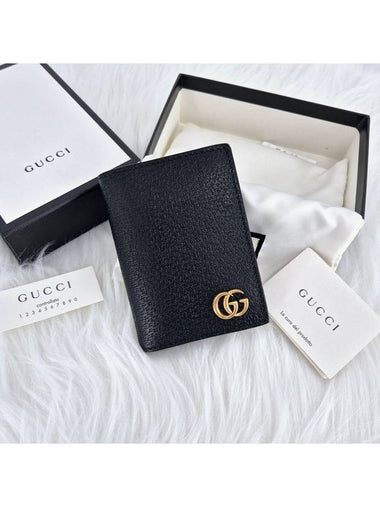 GG Marmont card holder business black - GUCCI - BALAAN 1