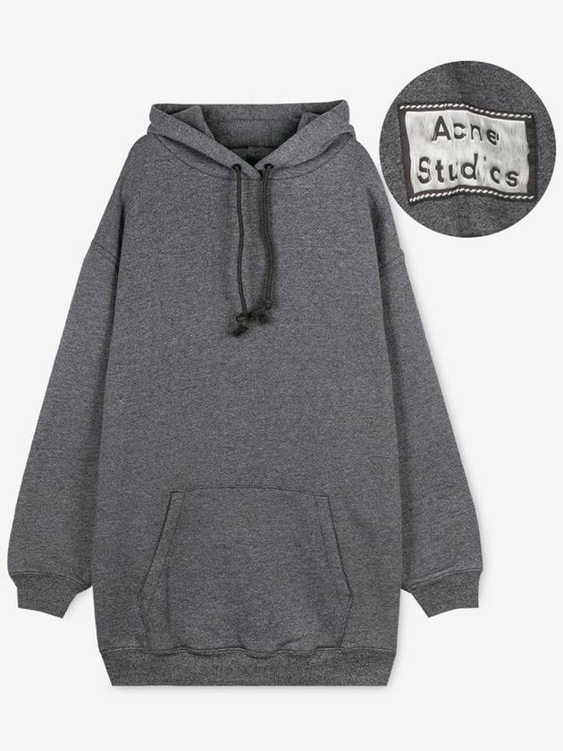 Back Label Patch Hooded Top Black - ACNE STUDIOS - BALAAN 2