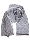 GG Jacquard Square Muffler Grey - GUCCI - BALAAN 3