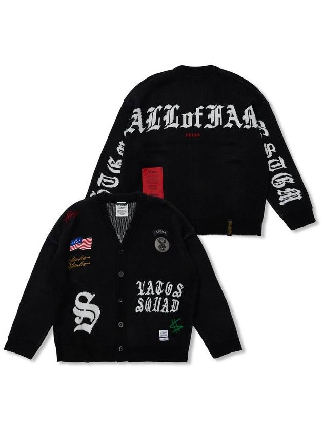 Hall of Fame Oversized Knit Cardigan - STIGMA - BALAAN 1