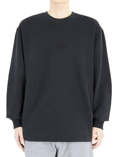 Logo Crew Neck Sweatshirt Navy - STONE ISLAND - BALAAN 2