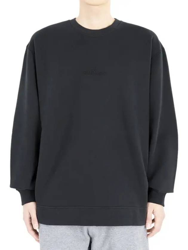 Logo Crew Neck Sweatshirt Navy - STONE ISLAND - BALAAN 3