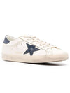 Superstar Beige Night Blue Heel Tab Sneakers - GOLDEN GOOSE - BALAAN 3