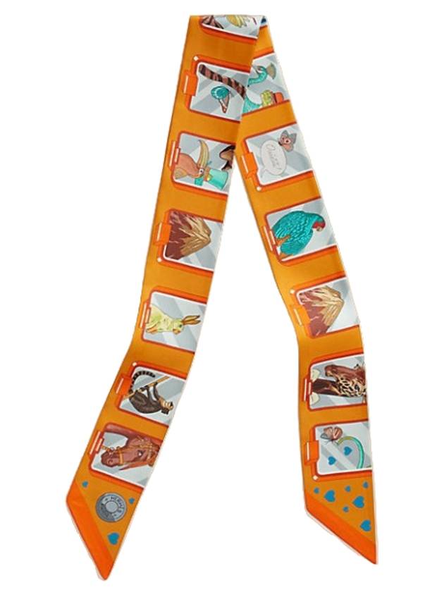 Story Twilly Silk Scarf Mangue - HERMES - BALAAN 1