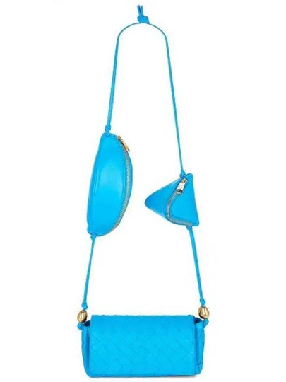 Pouch On Strap Cross Bag Blue - BOTTEGA VENETA - BALAAN 2