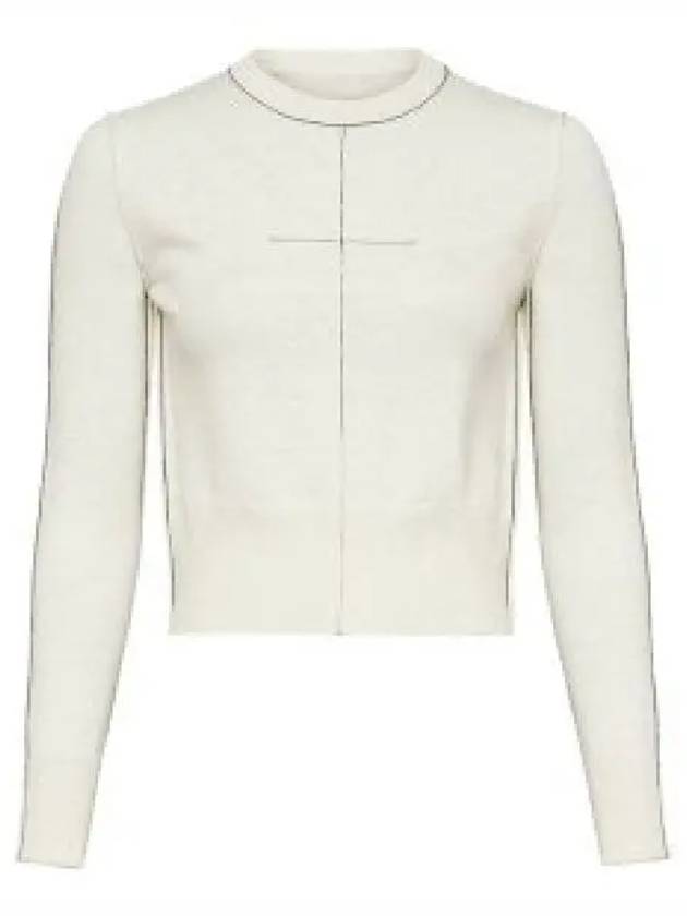 Wool Round Neck Knit Top White - MAISON MARGIELA - BALAAN 2