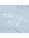 Wellness Club Man to Man WELLNESS CLUB FLOCKED CREWNECK BABY BLUE WHITE - SPORTY & RICH - BALAAN 6