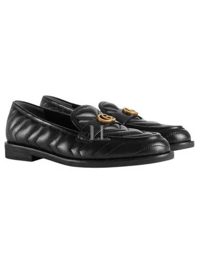 Double G Matelasse Leather Loafers Black - GUCCI - BALAAN 2