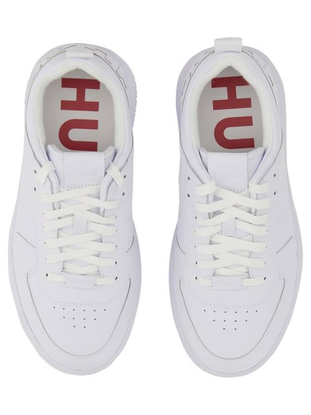 Embossed Logo Low Top Sneakers White - HUGO BOSS - BALAAN 7