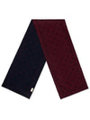 Bee Pattern Muffler Burgundy - GUCCI - BALAAN 1