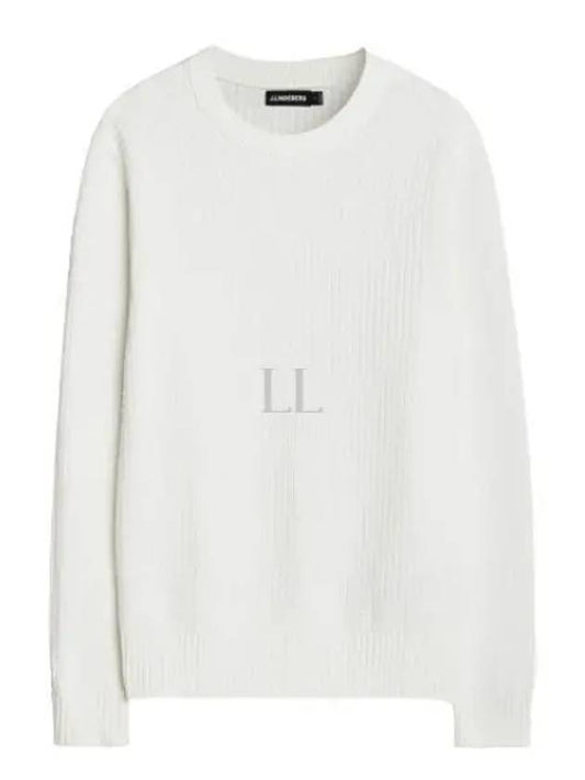 Men's Archer Structure Knit Top White - J.LINDEBERG - BALAAN 2