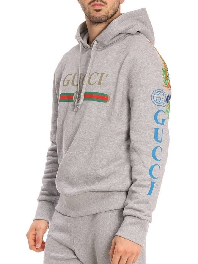 dragon embroidery hoodie - GUCCI - BALAAN 7