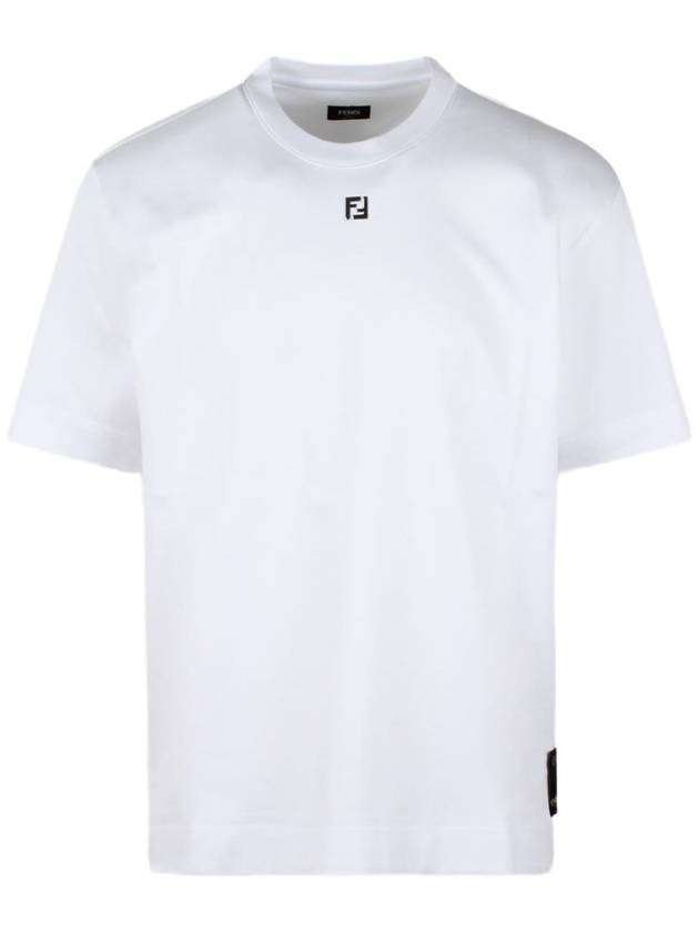 24SS Short Sleeve T-Shirt FY0936ARYY F0QA0 WHITE - FENDI - BALAAN 1