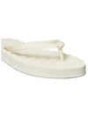 Kira Logo Flip Flops Ivory - TORY BURCH - BALAAN 5