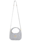 Wander Materasse Nappa Leather Mini Hobo Tote Bag Cornflower - MIU MIU - BALAAN 7