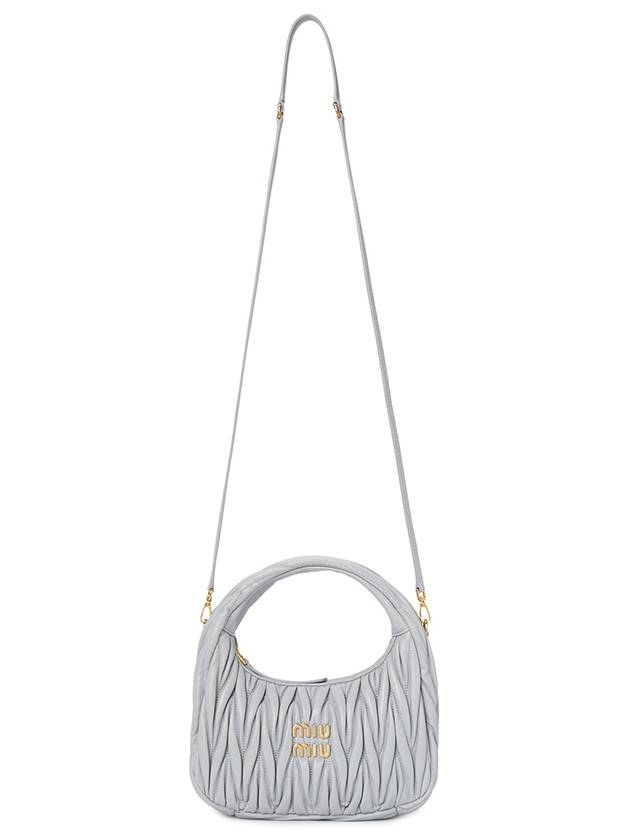 Wander Materasse Nappa Leather Mini Hobo Tote Bag Cornflower - MIU MIU - BALAAN 7