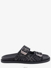Men's Peel Jacquard Fabric Sandals Black - FENDI - BALAAN 3