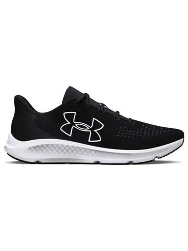 Charged Pursuit 3 Big Logo Low Top Sneakers Black - UNDER ARMOUR - BALAAN 1