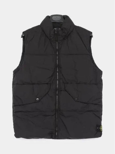 Kids Wappen Patch Down Padded Vest Black - STONE ISLAND - BALAAN 2