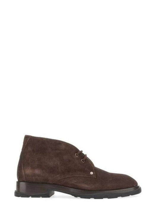 Lace-Up Ankle Boots Brown - ALEXANDER MCQUEEN - BALAAN 1