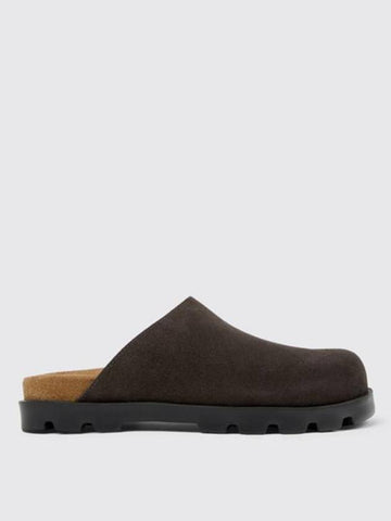 Brutus Leather Clog Slippers Brown - CAMPER - BALAAN 1