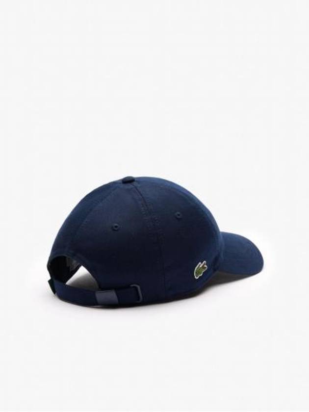 Logo Patch Cotton Ball Cap Navy - LACOSTE - BALAAN 3