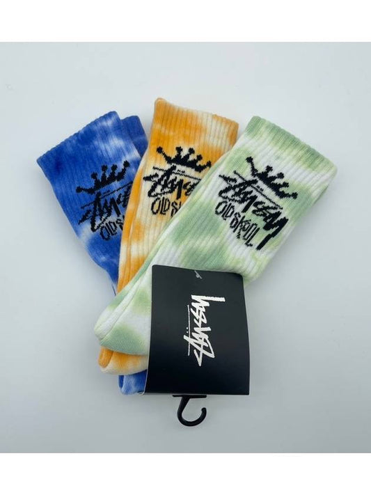 AU Australian Old School Tie Dye Socks ST7235014 Multi MENS - STUSSY - BALAAN 1