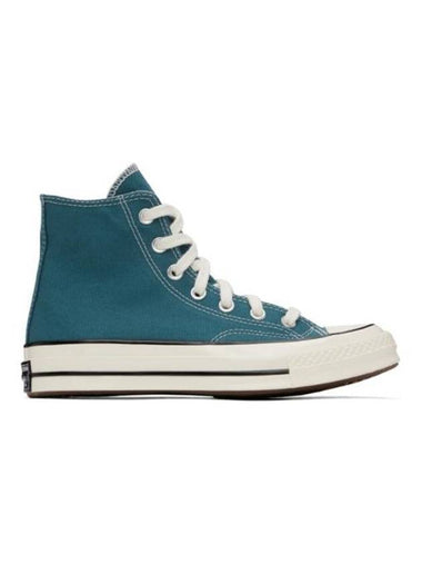 Chuck 70 Canvas High Top Sneakers Teal Blue - CONVERSE - BALAAN 1