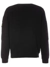 Brushed Organic Cotton Fleece Sweatshirt Black - STONE ISLAND - BALAAN 4