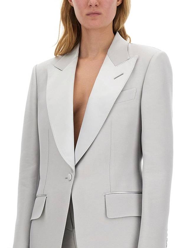 Tom Ford Single-Breasted Tuxedo Jacket "Bianca" - TOM FORD - BALAAN 4