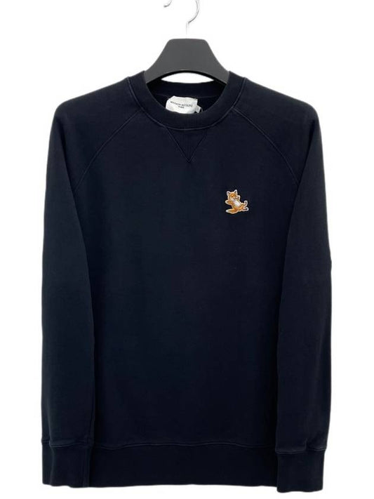 Chillax Fox Patch Classic Sweatshirt Black - MAISON KITSUNE - BALAAN 2