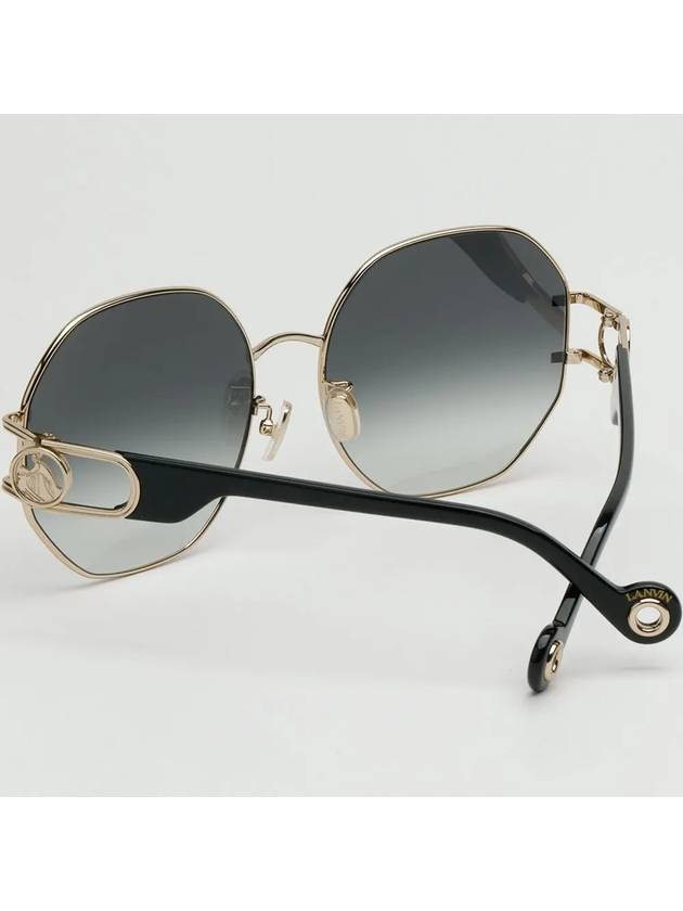 Sunglasses LNV126SLB 714 round metal frame gold logo fashion - LANVIN - BALAAN 4