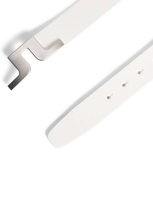 Bridger Leather Belt White - J.LINDEBERG - BALAAN 3