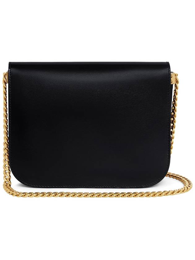 College Triomphe Shiny Calfskin Cross Bag Black - CELINE - BALAAN 3