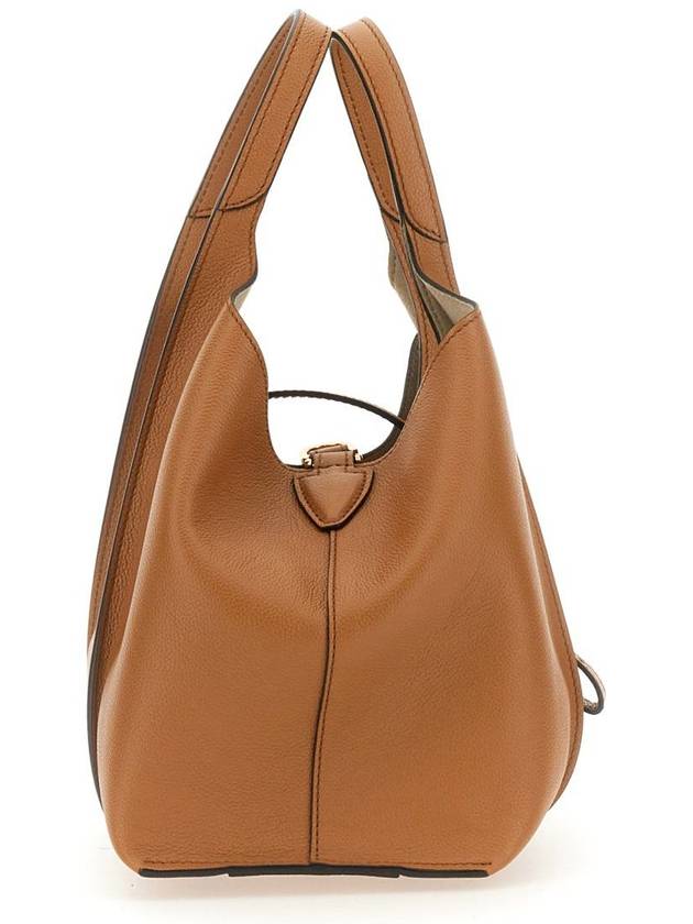 T Timeless Leather Shopping Mini Tote Bag Brown - TOD'S - BALAAN 6