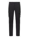 Stretch Sateen Ergonomic Lens Double Cargo Straight Pants Black - CP COMPANY - BALAAN 1