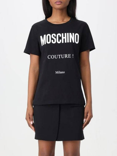 Short Sleeve TShirt Black - MOSCHINO - BALAAN 1