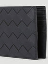 Intrecciato Leather Half Wallet Black - BOTTEGA VENETA - BALAAN 5