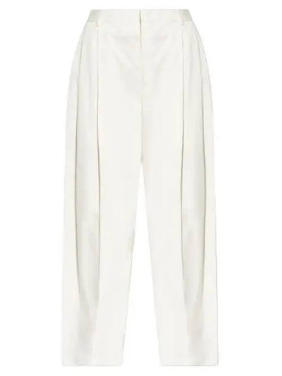 Light Cotton Twill Tapered Straight Pants Frosting - BOTTEGA VENETA - BALAAN 2