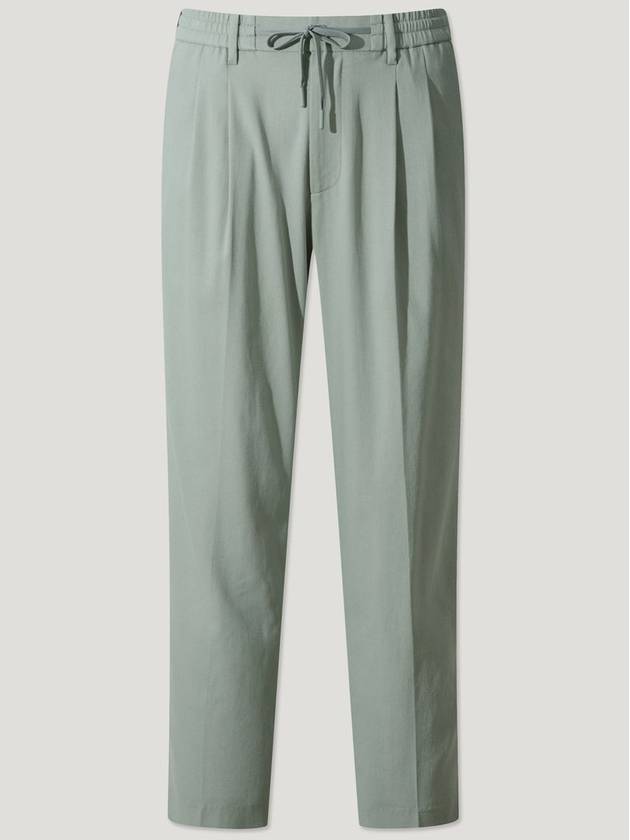 Green Crispy Two Tuck BANDING Pants - IRO - BALAAN 1