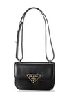 Emblème Leather Bag Black - PRADA - BALAAN 2