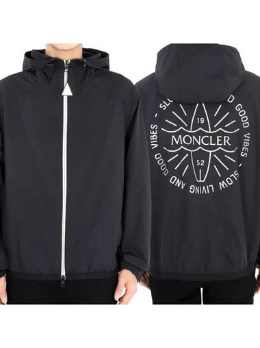 Men s CLAPIER Hooded Jacket Black 1A00098 54A91 999 1055724 - MONCLER - BALAAN 1