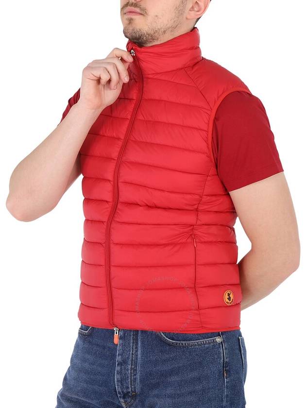 Save The Duck Men's Tango Red Adam Icon Puffer Vest, Size X-Large - SAVE THE DUCK - BALAAN 3