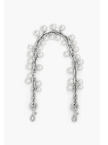 Pearl Chain Shoulder Strap WhiteNickel MBAAS24001WHX - MARC JACOBS - BALAAN 1