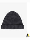 Rib Knit Beanie Grey - JIL SANDER - BALAAN 2