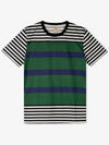 Striped Short Sleeve T-Shirt Green - BURBERRY - BALAAN 3