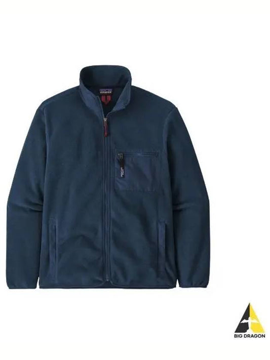 Men's Synchilla Fleece Zip-Up Jacket Navy - PATAGONIA - BALAAN 2