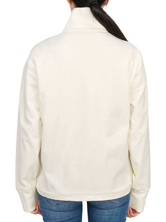 Logo Patch Knit Padded Zip-up Jacket White - MONCLER - BALAAN 6