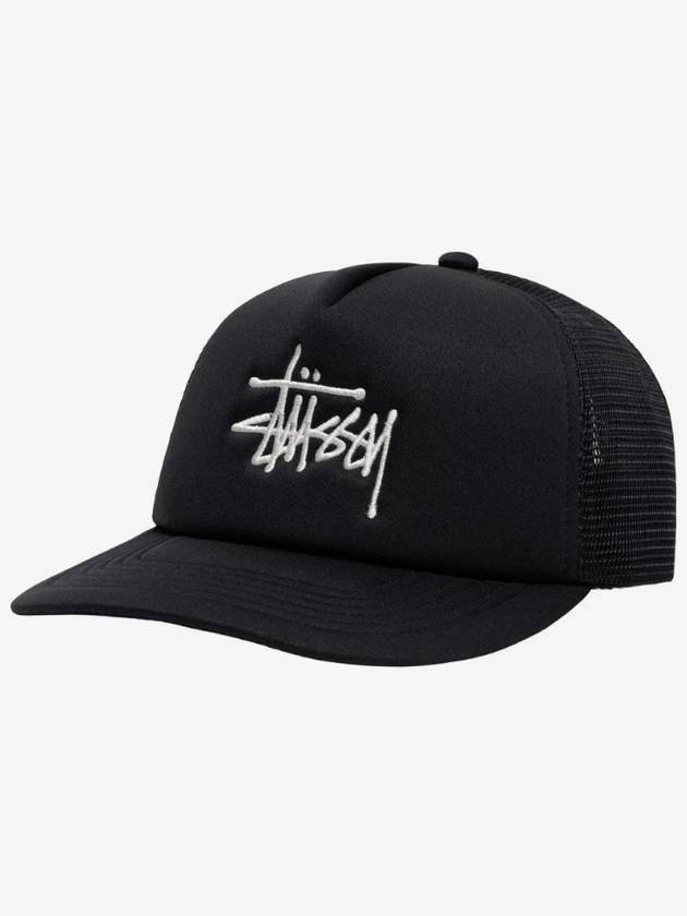 Trucker Big Basic Ball Cap Black - STUSSY - BALAAN 2