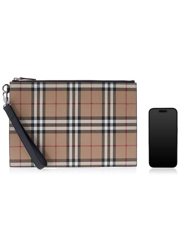 Vintage Check Clutch Bag Beige - BURBERRY - BALAAN 7